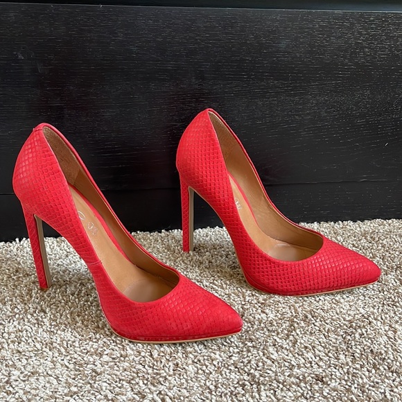 Red also stiletto heel - Picture 3 of 6